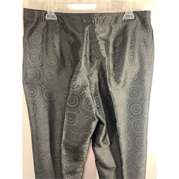 1-James Perse Women's Geometric Trouser Ankle Pants Black Size 12 NWOT - Picture 7 of 7